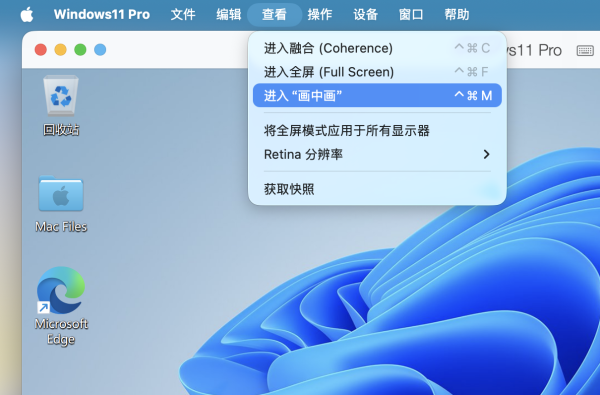 PD虚拟机如何切换全屏视图模式或融合模式？